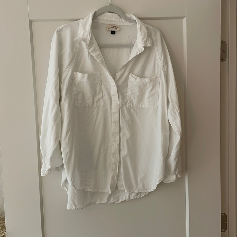 White button down